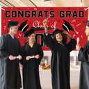 2 x Graduation Decorations 2026 - Red Polyester Graduation Backdrop - Graduation Party Decorations - Congrats Grad Banner - Graduation Decorations Class of 2026,Graduation Party Favors Supplies Yard Sign