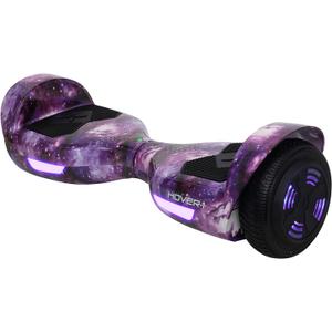 Hover-1 Helix Electric Hoverboard | 7MPH Top Speed, 4 Mile Range, 6HR Full-Charge, Built-In Bluetooth Speaker, Rider Modes: Beginner to Expert (Galaxy)