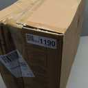 Hillsdale, Marisol Round Metal and Upholstered Vanity Stool with Scoop Back for Makeup Room or Bathroom, Blue