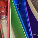 Amazon Basics 3 Ring Binder, 2 inch Round Rings, Holds 375 Sheets, Two Interior Pockets, Assorted Colors, 4-Pack