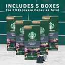 Starbucks by Nespresso Original Line Dark Roast Espresso, 50-count Espresso Pods (EXP 11/20/25)