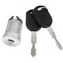 707592C Ignition Switch Lock Cylinder Kit Compatible with Ford Expedition Explorer Mustang Taurus 2005-2012(with 2 transceiver Keys with Chips)