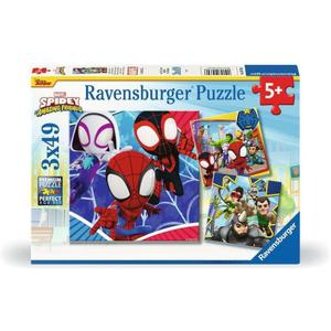Ravensburger Marvel Spiderman Spidey & His Amazing Friends 3X 49 Piece Jigsaw Puzzles for Kids Age 5 Years Up