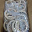 80 Pcs 2.8 Inch Wooden Rings for Crafts, Unfinished Solid Macrame Rings Natural Wood Ring for DIY Crafts Connectors Jewelry Making Handmade Project