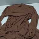 PRETTYGARDEN Womens Spring Long Sleeve Dresses 2026 Mock Neck Ruched Y2K Clothes Ruffle Layered Bodycon Mini Party Dress (Medium, Brown)