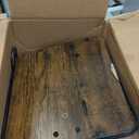 TV Tray Table for Couch - Adjustable Height & 360Swivel Panel DesignLarger Metal and Wooden Base to Prevent SlippingSofa Armrest Tray Table for Eating Laptop Couch Bed Dinner or Small Space (Standard 1 Pack, Brown)