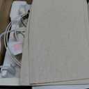 PARTPHONER Traditional Table Lamp Set of 2, Rustic Farmhouse Table Lamps for Living Room Bedroom, 22" Bedside Desk Lamps Vintage Nightstand Lamps with Linen Shades, Antique White