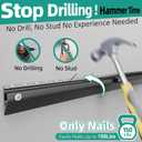 No Stud TV Wall Mount Bracket for 32-75 inch TVs, Sturdy No Drill Drywall TV Mount Up to 150 Lbs, Slim Studless TVs Wall Mount with Max Vesa 600x400mm - Easy Install with Bubble Level