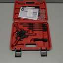 Harmonic Balancer Puller Kit, Adjustable 3-Jaw Puller for Removing Harmonic Damper Pulley Compatible with Chevy GM Chrysler Cadillac Ford, Forcing Screw Fits a 3/8" Square Drive