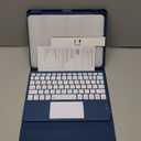Compatible with iPad Air 11 Inch & Air 5th/ Air 4th Generation Case with Keyboard - Multi-Touch Trackpad, 7-Color Backlit, Detachable Folio Cover for Air 11-inch M3/M2 (2025/2024) (Navy Blue)