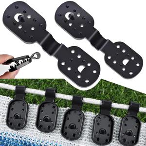 200Pcs Shade Cloth Clips, Black Plastic Heavy Duty Sun Shade Clips for Sun Shade Net, Gardening Shade Cloth, Anti Bird Netting, Removable & Reusable Windproof Awning Clamp (Black-200PCS)