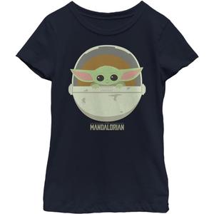 Star Wars Girls Star Wars: Mandalorian The Child Cute Bassinet Girls Short Sleeve Tee Shirt M