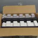 ProSource Foam Puzzle Floor Play Mat for Kids and Babies with Solid Colors, 36 or 16 Interlocking Tiles with Borders, Black/Grey/White