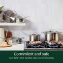 Cuisinart 12-Piece MultiClad Pro Triple Ply Stainless Stainless Steel Pots and Pans Set, Cookware Set Compatible with Induction, Electric, Gas Cooktops, Cool Grip Handles, Oven Safe to 500F, Silver