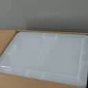 Simplify Storage Bins with Lids | Dimensions: 13.23"x 7.5"x 4.5" |6 Pack| Stackable | Nestable Bins | Great for Clothing | Books | Household Items | Shoes | Home Organization | Clear