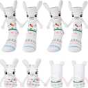 2 Pair Cute Bunny Magnetic Socks for Kids Adults Holiday Holding Hands Socks Funny Gifts