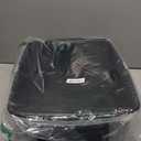 IRIS USA Large Cat Litter Box with Scatter Shield and Scoop, Open Top High Sided Cat Litter Pan, Black