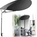 BALAPET Large Office Cubicle and Desk Shade, 360° Rotation and Horizontal Swivel Adjustable Cubicle Light Shield, Designed for Light Sensitive Worker, Ideal Shade for Office Cubicles and Desks（L）