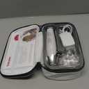 Beurer MP42 Nail Drill, 7-in-1 Nail Kit with Strong Sapphire Nail Drill Bits, Electric Nail File and Nail Buffer Includes Bright LED Light, Pedicure Kit and Manicure Set with Storage Case (White - 7 Attachments)