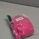 REORIA Women's Basic Lightweight Layering Sexy Slim Square Neck Long Sleeve Bodysuit Tops (Medium, Neon Rose Red)