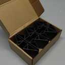 Geelin 6 Pcs Pet Gate Support Feet Freestanding Dog Gates Stabilizer Feet Plastic Triangle Reinforcement Fitting Dog Panel for Configurable Isolation Fence Free Standing Pet Gate Fence, Black