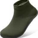 SKASO Minimalist Barefoot Sock Shoes for Women Men with Multi Purpose & Ultra Portable & Non Slip Sole (9.5-10.5 Women/7.5-8 Men, Army Green)