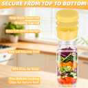 Salad Jar with Side Opening – Double-Lock Leak-Resistant Design, Vertical Layering Keeps Salads Fresh, Leak-Proof Salad Jar with Dressing Cup, Durable Salad Container for Lunch, Meal Prep & Work