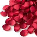 Ling's moment Rose Petals, Silk Flower Petals for Wedding/Aisle/Flower Girl Baskets/Table Centerpiece Decor,etc. Dark Red 200pcs