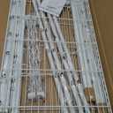 P4 Plus Rolling Clothes Rack Heavy Duty, Clothing Racks for Hanging Clothes, Free Standing Garment Racks with Wheels, Portable Closet Rack 45''W  20.5''D  80.5''H, Max Load 570 Lbs, White