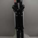 VEVOR Foldable Utility Service Cart, 165LBS 3 Shelf Heavy Duty Plastic Rolling Cart with 360 Swivel Wheels (2 with Brakes), Ergonomic Handle, Portable Garage Tool Cart for Warehouse Office Home