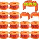 12Pack Trimmer Spool Line for Worx,(WA0010)Replacement Trimmer Spool Line for Worx,Trimmer Line Refills 0.065 inch for Worx,Suitable for Worx String Trimmers(12 Pack Grass Trimmer Line,3 Trimmer Cap)