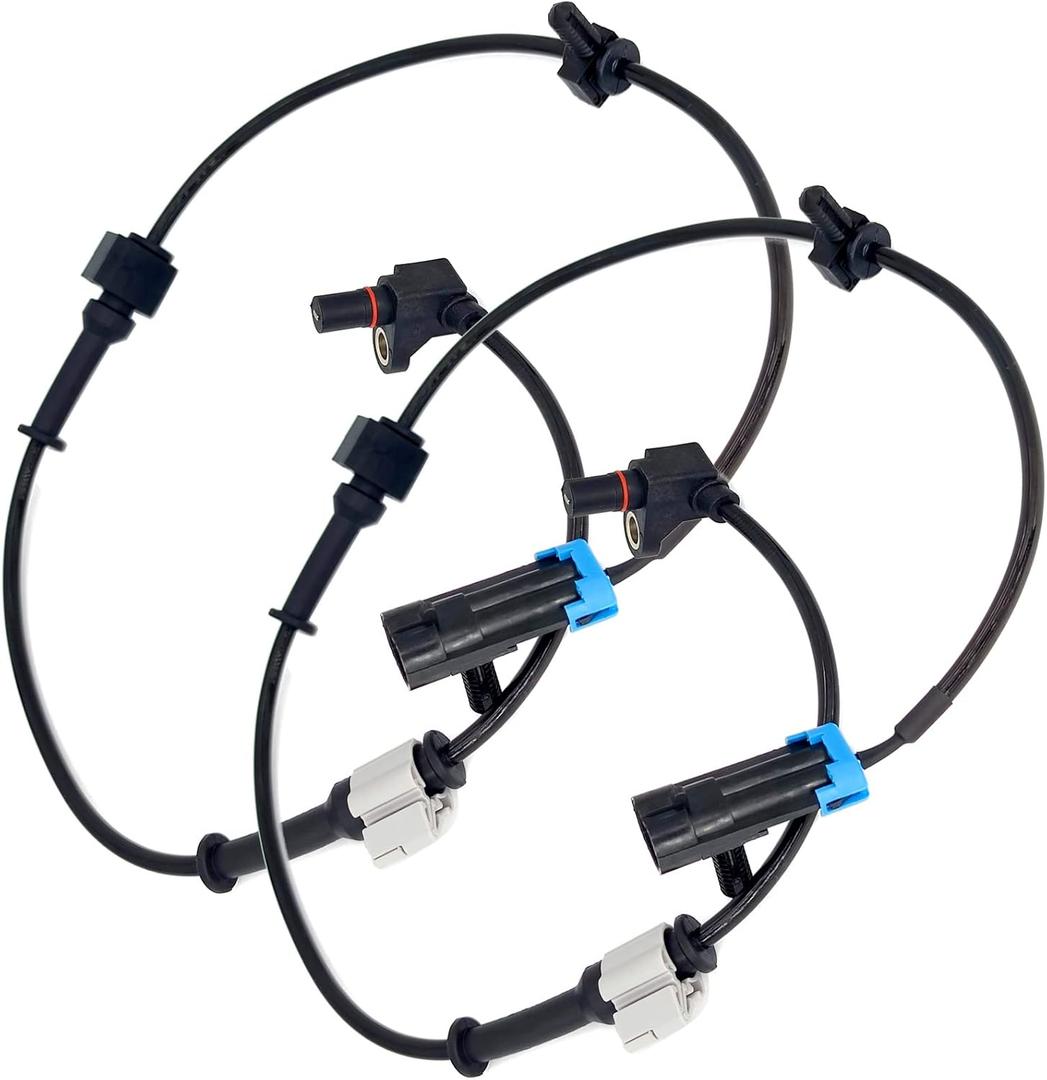 ABS Wheel Speed Sensor Front for Chevy Avalanche Express Silverado Suburban Tahoe Hummer H2 GMC Savana Sierra Yukon XL 2000 2001 2002 2003 2004 2005 2006, 15037208 ALS482 2 Pcs