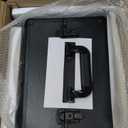 Somduy 4 in 1 Rolling Makeup Case on Wheels with Drawer and Professional Cosmetic Organizers for Salon Barber - Bright Black