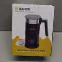 4 in 1 Electric Milk Frother: 10oz/350 mL Large Capacity Electric Milk Steamer for Hot and Cold Milk Froth - Automatic Milk Frother & Warmer for Latte, Cappuccinos, Macchiato, Hot Chocolate