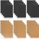 24 Pack Pocket Notebook, 3.5"x 5", Thick & Lined Paper, A6 Mini Journal, Softcover, Small Memo Notepad (Black & Brown)
