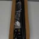 Thestoa Black Curtain Rods 2 pack for Windows 30-62 inch Adjusts Length by Splicing, 5/8" Diameter Matte Black Small Curtain Rods for Bedroom, Living Room, Kitchen, Outdoor, Farmhouse