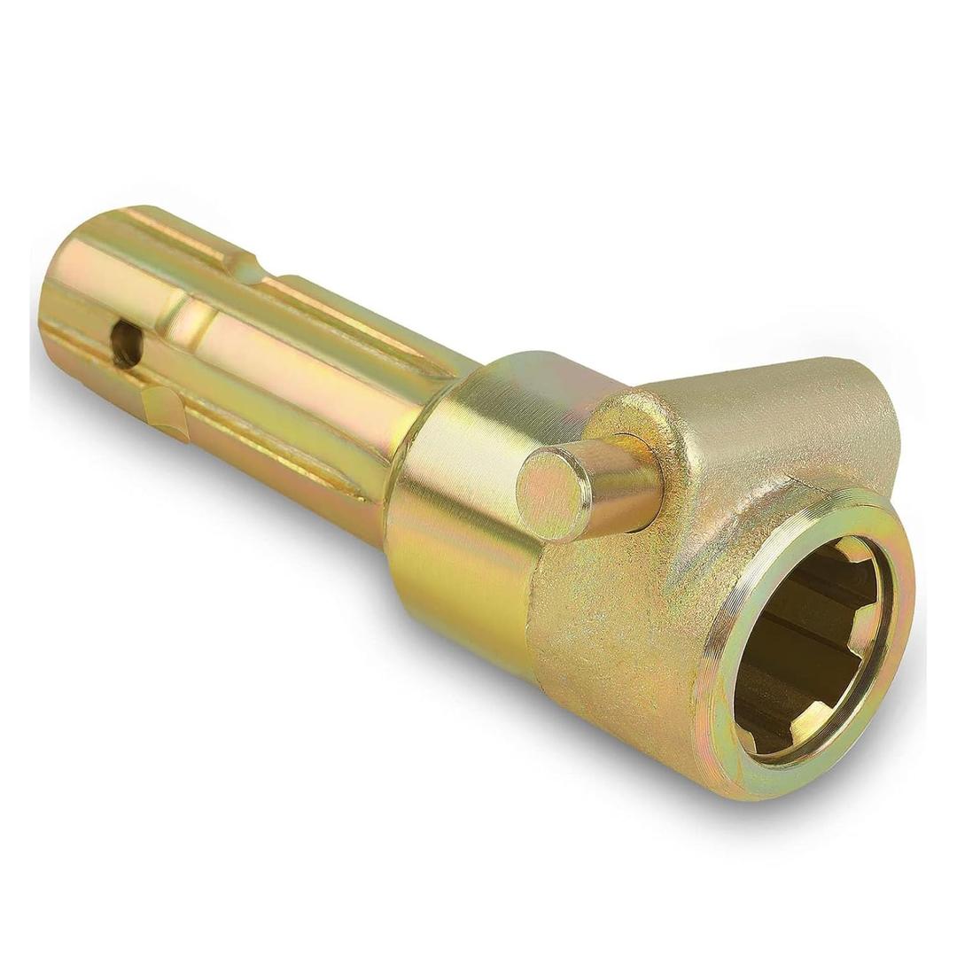New Upgraded PTO Adapter, Female 1-3/8 & 6 Spline and Male 1-3/8 & 6 Spline, Universal PTO Extender Adapter for Tractors, Push Pin Type