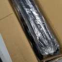 Tension Curtain Rod 51-165In(4.25-13.75Ft), Extra Long Outdoor Curtain Rod No Drilling for Window or Bathroom Patio, Adjustable Spring Shower Rod, Easy to Install Never Rust, Rod Diameter 1.26In-Black