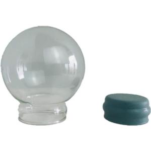 Youda DIY Empty Glass Snow Globe Kit - Water Globe Accessories (D65mm)