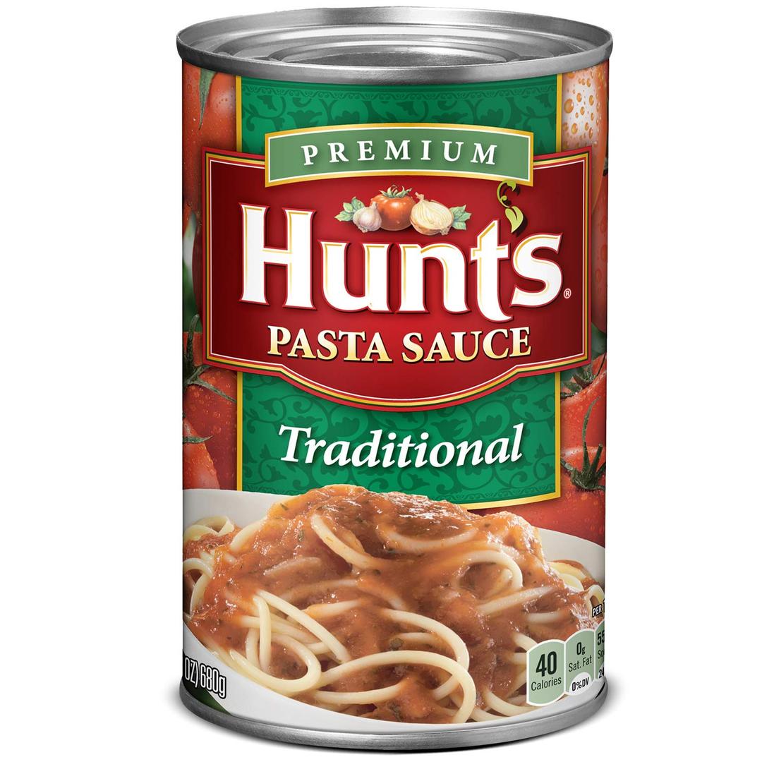 Hunt's Traditional Pasta Sauce, 24 oz (1.5 Pound (Pack of 1)) BB Date: 10/7/2026