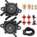 Fuel Pump with Strainers and Oil Hose for Kohler 17HP-25HP Lawn Mower Kohler 7000 series Cub Cadet Briggs and Stratton Mikuni John Deere kawasaki Yamaha Golf Cart Fuel Pump 808656 808492