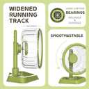 Hamster Wheel, Quiet Spinner Hamster Running Exercise Wheel with Adjustable Stand for Small Animals Syrian Dwarf Gerbils Mice (Green, Small(6.3 inch))