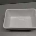  4-Pack Commercial Bus Tubs,  Small , White Wash Basin Plastic Dish Pan 11x7 storage bin