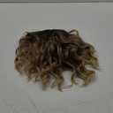 Blonde Wigs with Bangs Short Ombre Blonde Wavy Bob Wigs for Women Natural Looking Heat Resistant Synthetic Wigs for Daily Party Cosplay Use 14 Inch