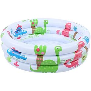 Round Inflatable Baby Toddlers Swimming Pool Portable Inflatable Children Little Pump Cartoon Dinosaur Pool Indoor Outdoor for Kids Girl Boy