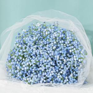 MARTINE MALL Babys Breath Artificial Flowers, 15 PCS Blue Baby Breath Flowers Artificial Bulk, Fake Babys Breath Gypsophila Real Touch Faux Babys Breath for Wedding Floral Arrangement Home Decor