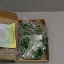 Rekelola Crystal Beaded Curtain for Doorways,Hanging Glass Door Beads Curtains for Windows Room Divider Bedroom Coffee House Bar (25 Strings Green)