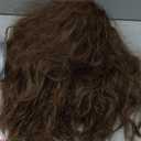 Mens Long Brown Cosplay Wigs with Fake Beard Set for Men Cosplay Party Costume Wigs (Burgundy)