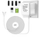 Video doorbell Special Power Transformer, 18V500MA Ring doorbell Power Adapter, Compatible with Ring, Nest, Eufy, Wyze, Arlo Wireless Video doorbell (with 315in Cable White)