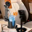 OHLPRO for iPhone 17 Pro Max MagSafe Car Charger Cup Holder Mount, 15W Fast Wireless Magnetic Charging Phone Holder for iPhone 16 15 14 13 Series, Adjustable Car Mount with Large Cup Base, Black Gray